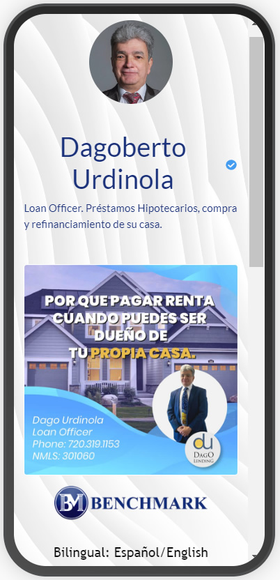 Dagoberto Urdinola - Loan Officer